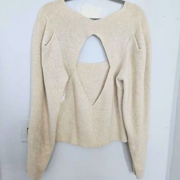 NWT Free People Saffron Open Back Sweater | XL - Picture 5 of 5